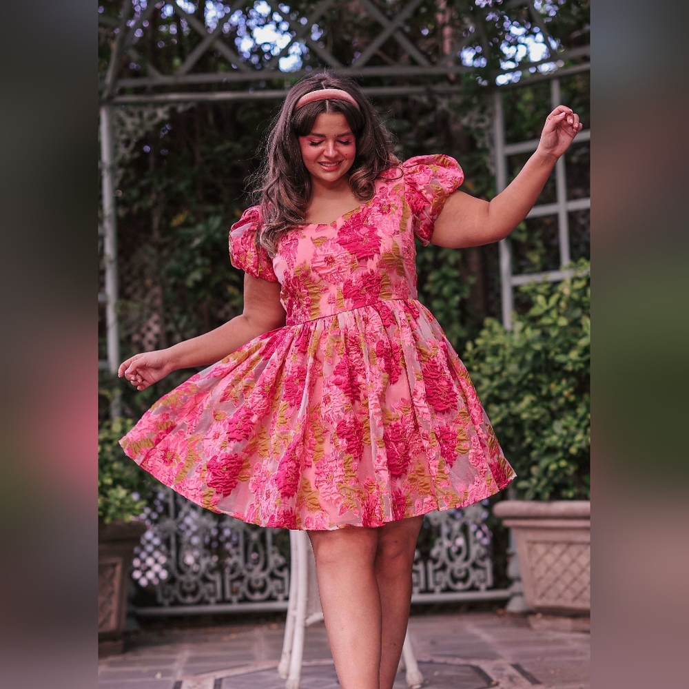 JessaKae Pink Floral Mini Dress
